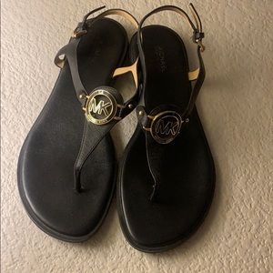 Micheal Kors Black Sandals 7.5